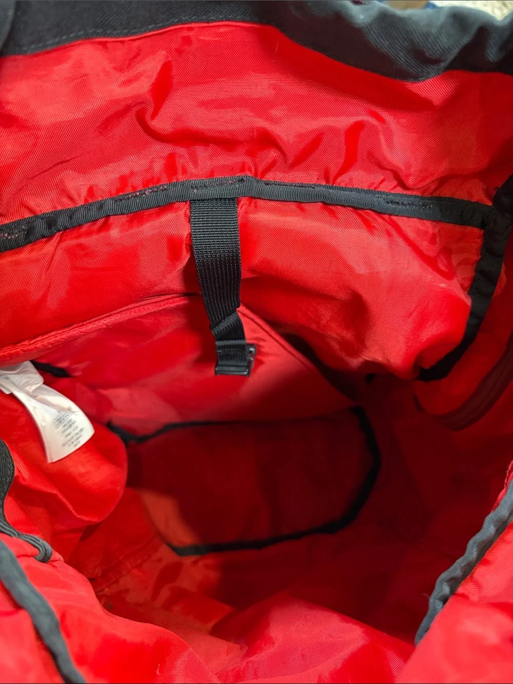 Patagonia Black Red Backpack Logo  Daypack Hiking Large Beat Up 47970FA17